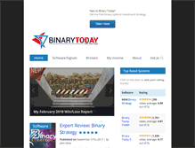 Tablet Screenshot of binarytoday.com